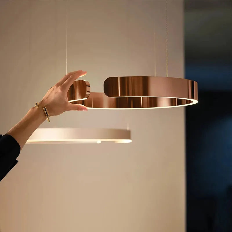 Lampa Wisząca Soriel Luksusowy Minimalistyczny Pierścień LED