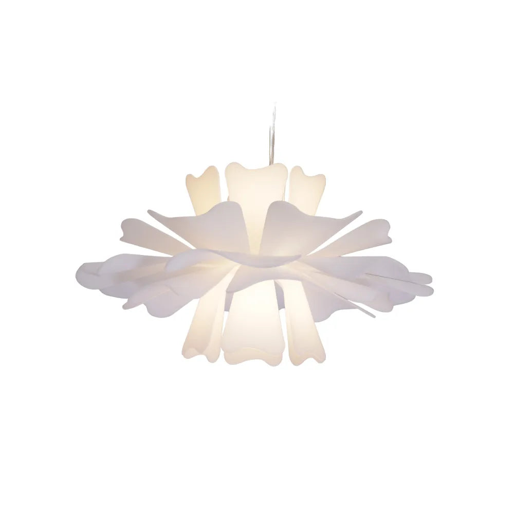 Eldor Elegancka Lampa Wisząca Kwiat Biała