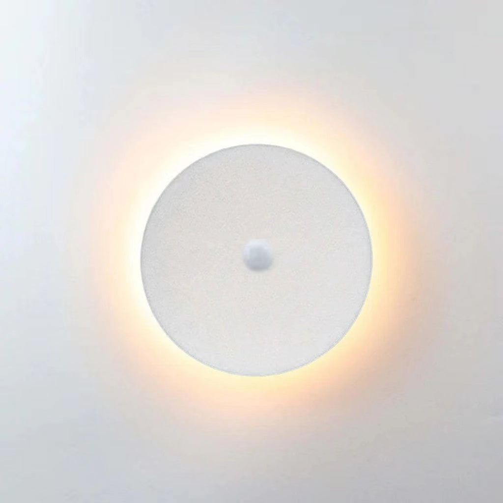 Dori Minimalistyczna Okrągła/Kwadratowa Zewnętrzna Lampa Ścienna LED, Czarna/Biała