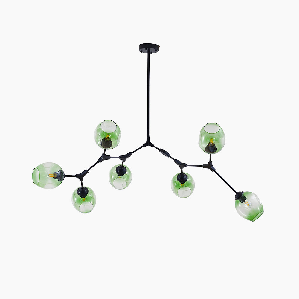 Zerin Nordycka Nowoczesna Szklana Lampa Wisząca z Przezroczystymi Bańkami