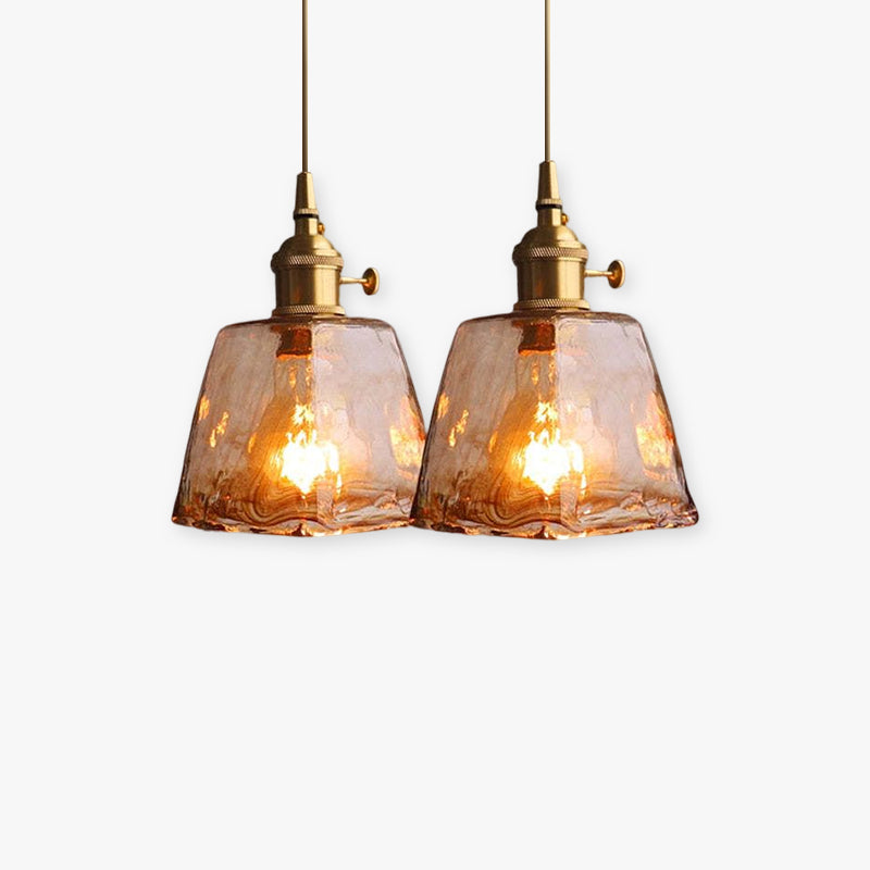 Lampa wisząca Evin Szkło&Mosiądz