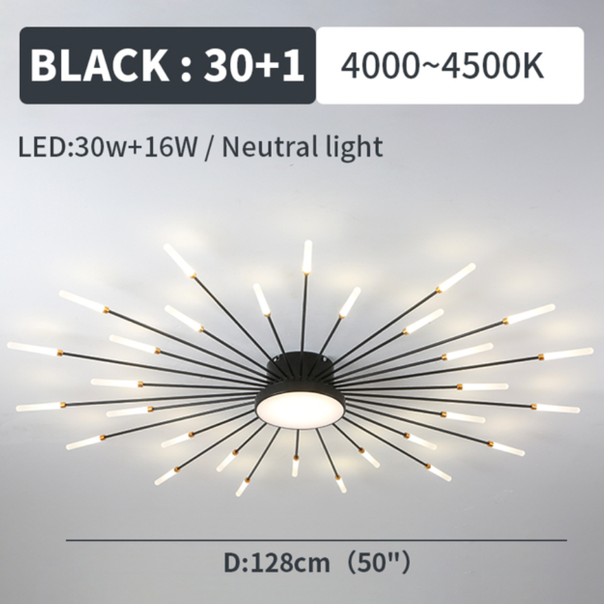 Nowoczesna Lampa Sufitowa LED Vexor 'Fajerwerki' do Dekoracji Domu