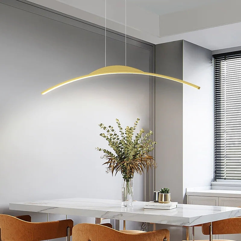 Xeli Minimalistyczna Liniowa Lampa Wisząca ze Zdalnym Sterowaniem