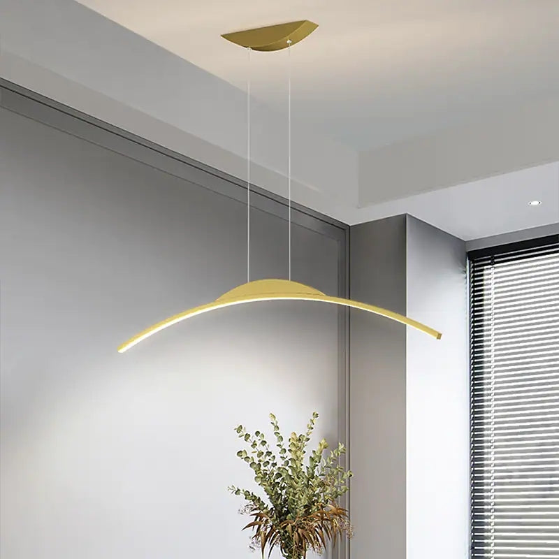 Xeli Minimalistyczna Liniowa Lampa Wisząca ze Zdalnym Sterowaniem