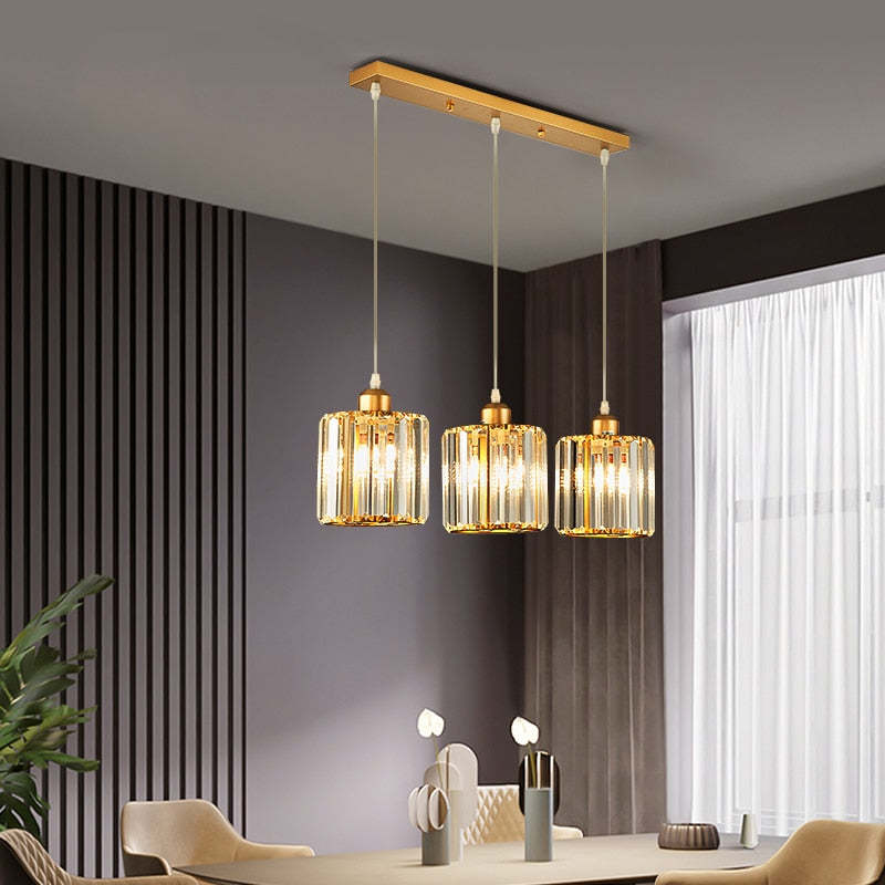 Lampa Wisząca Maruvo Nowoczesna Klastrowa Cylindryczne Szkło