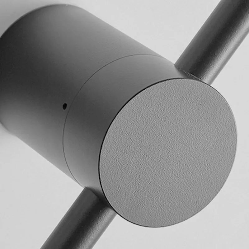 Ravel Minimalistyczna Obrotowa Liniowa Wewnętrzna Lampa Ścienna, Czarna