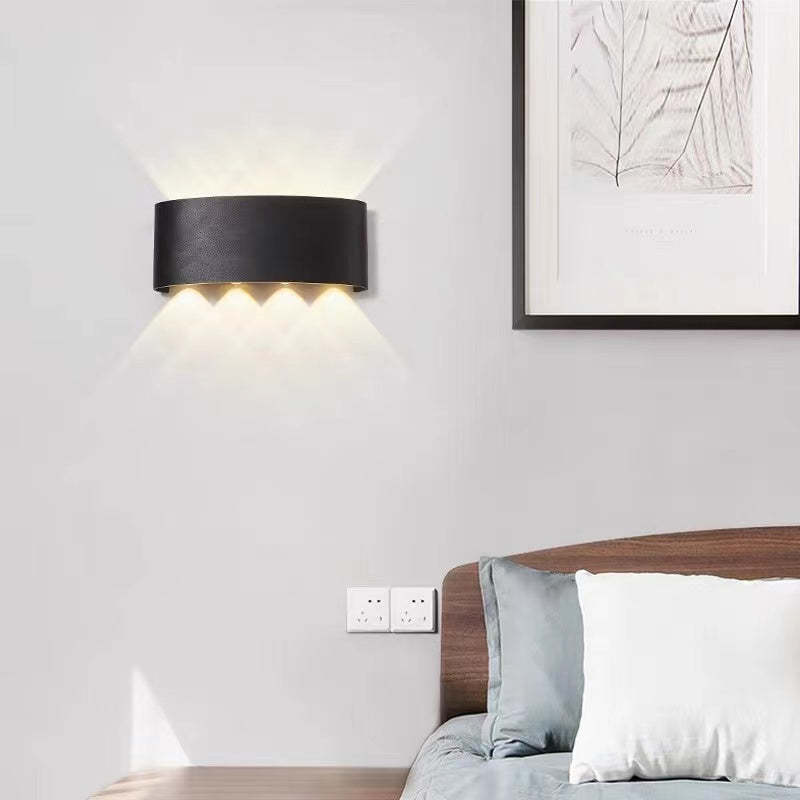 Lampa ścienna Nirex Nowoczesna Prostokątna Zewnętrzna Fala Wodna