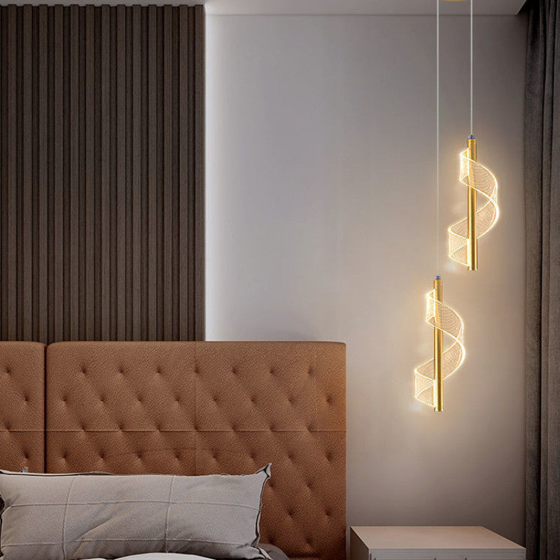 Lampa wisząca Alven Vintage Złota Wstążka