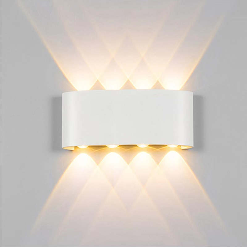 Lampa ścienna Nirex Nowoczesna Prostokątna Zewnętrzna Fala Wodna