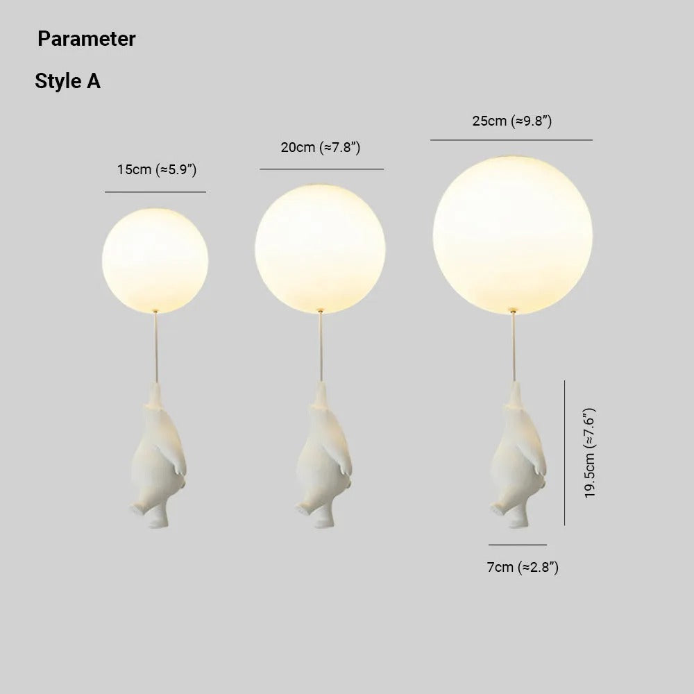 Seron Lampa Sufitowa / Wisząca Niedźwiedź Balon