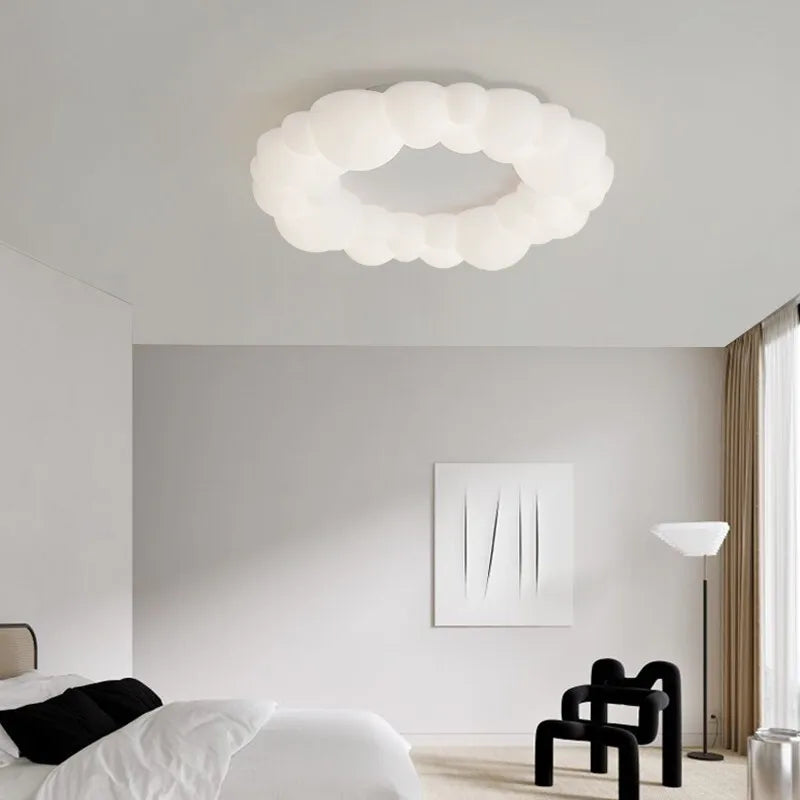 Lampa wisząca i sufitowa Keli, ściemniana pilotem