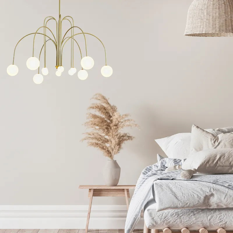 Lampa Wisząca Arvyn z Podwójną Szklaną Bańką