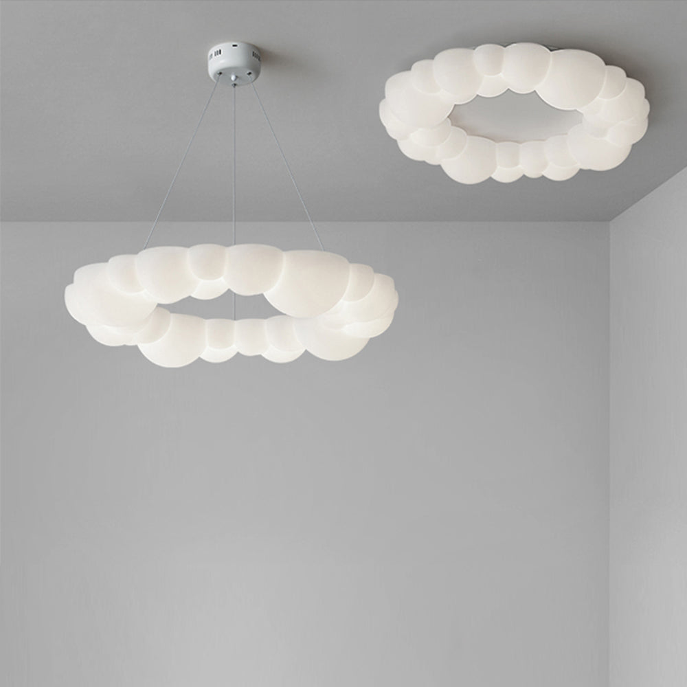 Lampa wisząca i sufitowa Keli, ściemniana pilotem