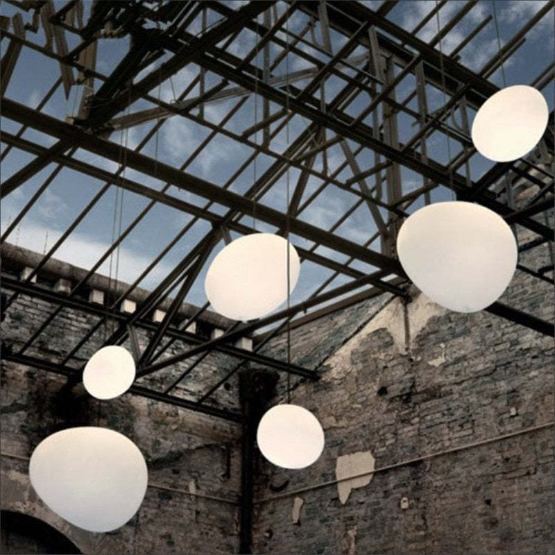 Elvora Lampa Wisząca Elegancka Szklana Kula w Kształcie Jajka