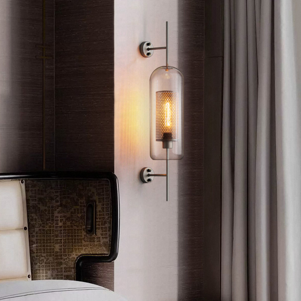 Seniq Industrialna Elegancka Szklana Lampa Ścienna