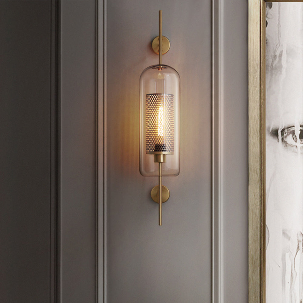 Seniq Industrialna Elegancka Szklana Lampa Ścienna