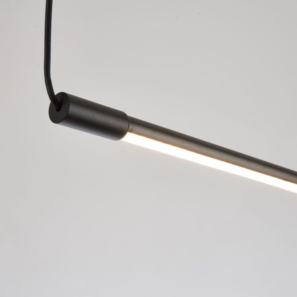 Lampa Wisząca Miren Minimalistyczna Liniowa Czarna