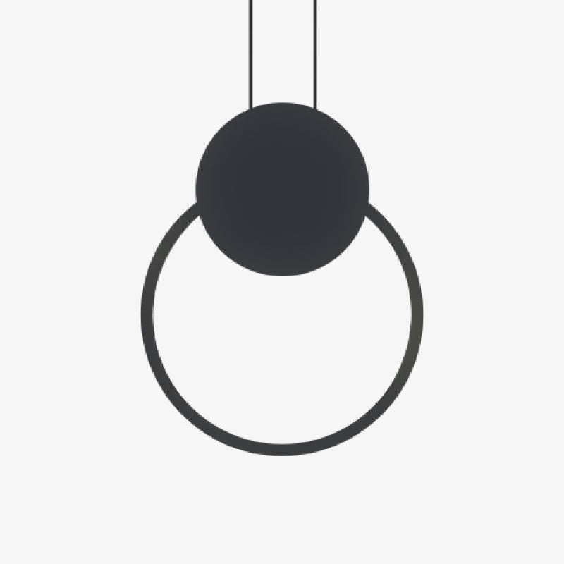 Kori Nowoczesna Lampa Wisząca LED Czarno/Biała do Salonu