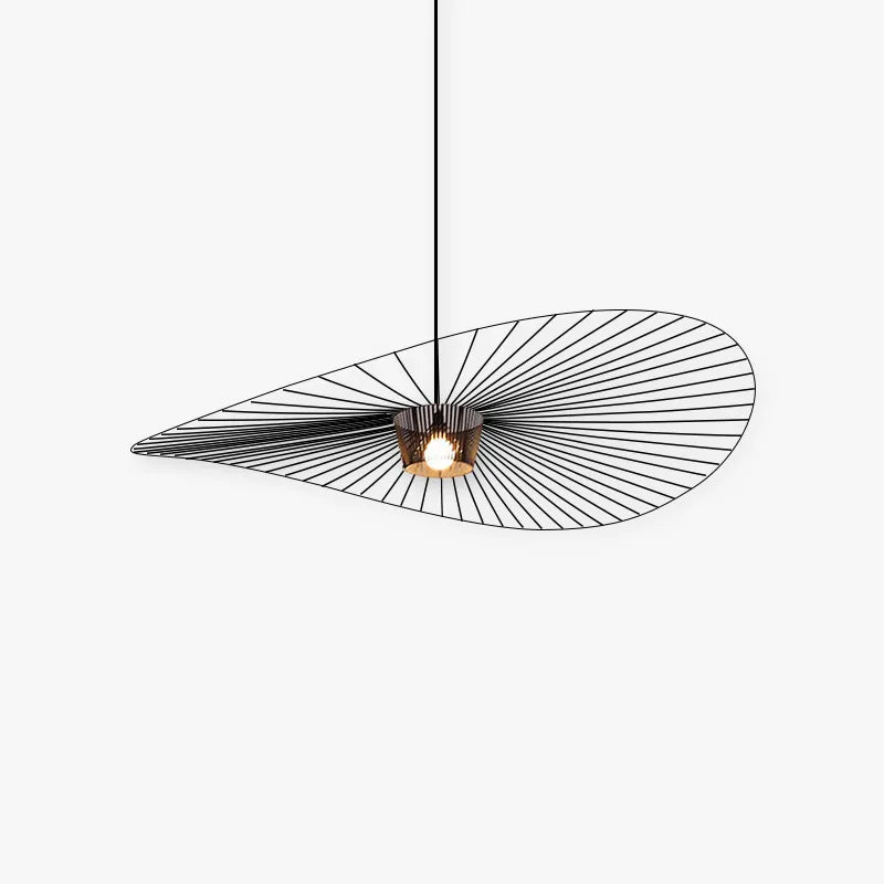 Lampa wisząca Xelion Nowoczesna Kwiatowa Tkanina Czarna/Biała/Złota/Brązowa