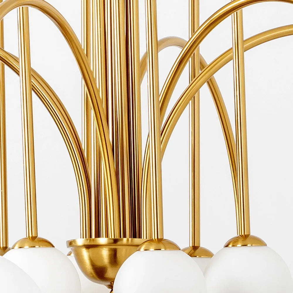 Lampa Wisząca Arvyn z Podwójną Szklaną Bańką