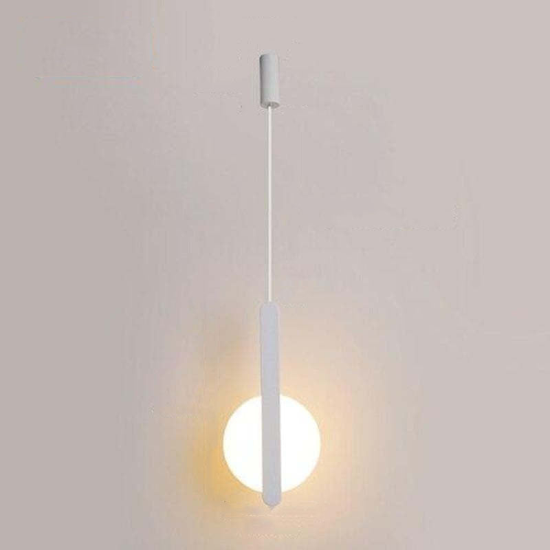 Kori Nowoczesna Lampa Wisząca LED Czarno/Biała do Salonu