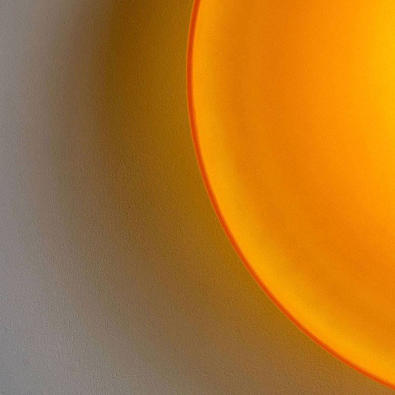 Lampa Sufitowa Solven ze Szklanym Kloszem w Kształcie Bębna