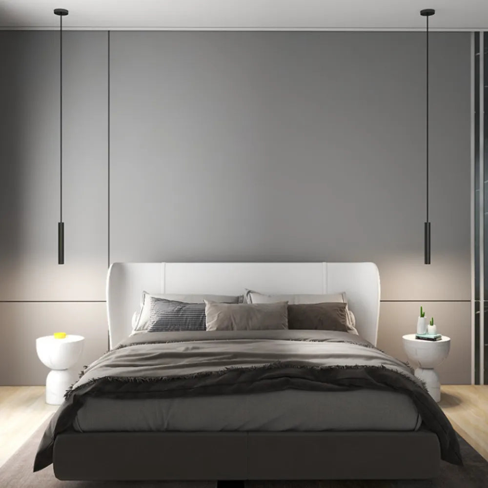 Selvor Lampa Wisząca Minimalistyczna Liniowa Czarna