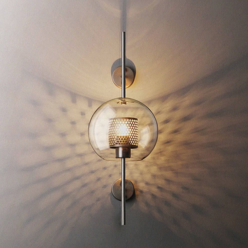 Seniq Industrialna Elegancka Szklana Lampa Ścienna