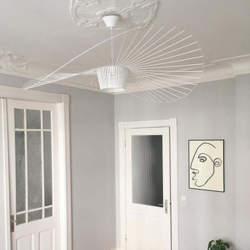 Lampa wisząca Xelion Nowoczesna Kwiatowa Tkanina Czarna/Biała/Złota/Brązowa