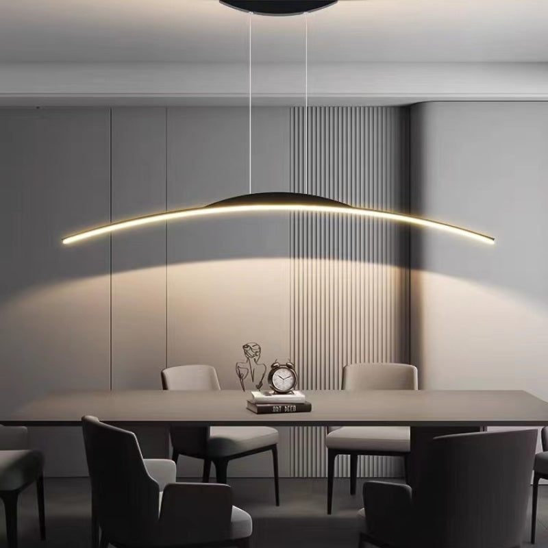 Xeli Minimalistyczna Liniowa Lampa Wisząca ze Zdalnym Sterowaniem