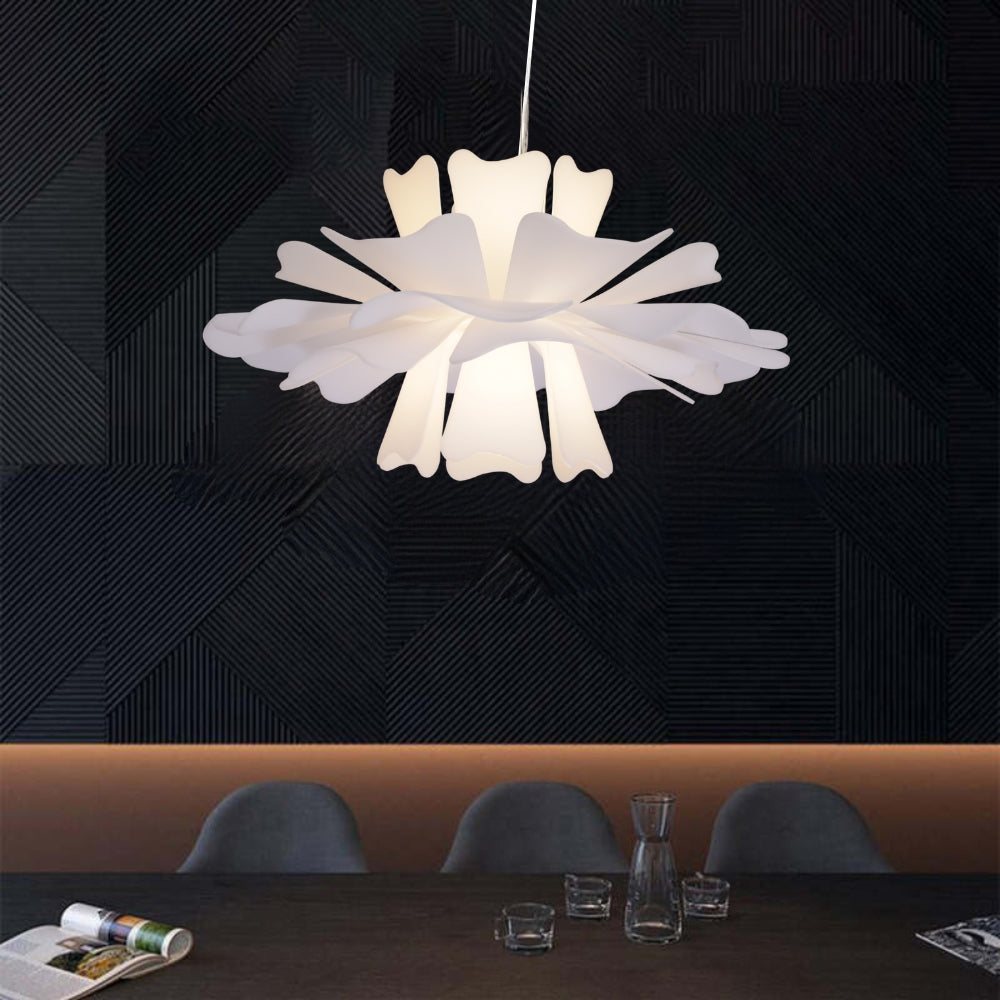 Eldor Elegancka Lampa Wisząca Kwiat Biała