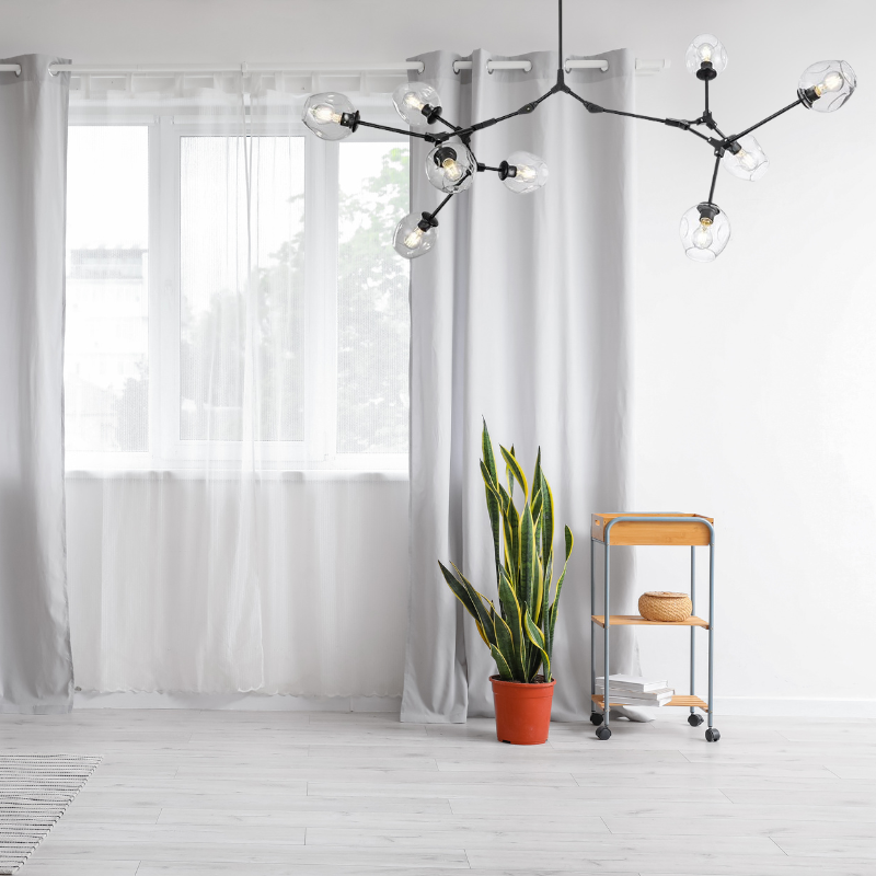 Zerin Nordycka Nowoczesna Szklana Lampa Wisząca z Przezroczystymi Bańkami