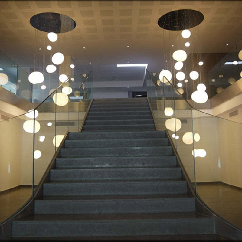 Elvora Lampa Wisząca Elegancka Szklana Kula w Kształcie Jajka