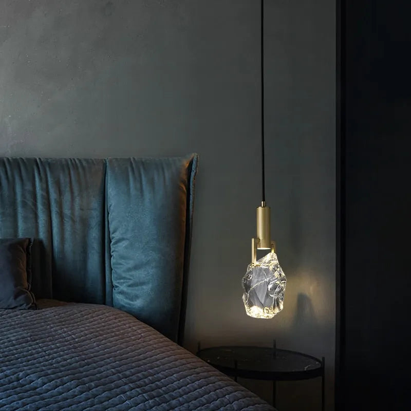 Lampa wisząca Elquin Kryształowa Cylindryczna