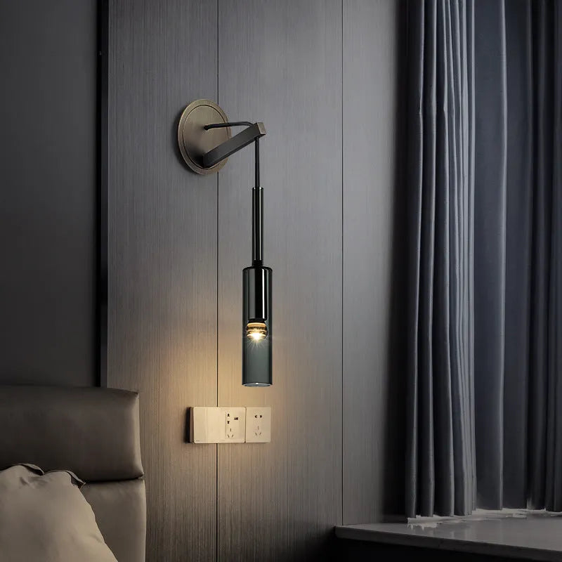 Lampa ścienna/wisząca Drevo, nowoczesna, szklana, opływowa
