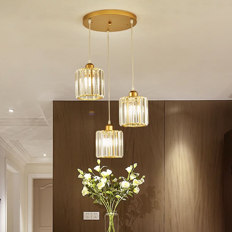 Lampa Wisząca Maruvo Nowoczesna Klastrowa Cylindryczne Szkło
