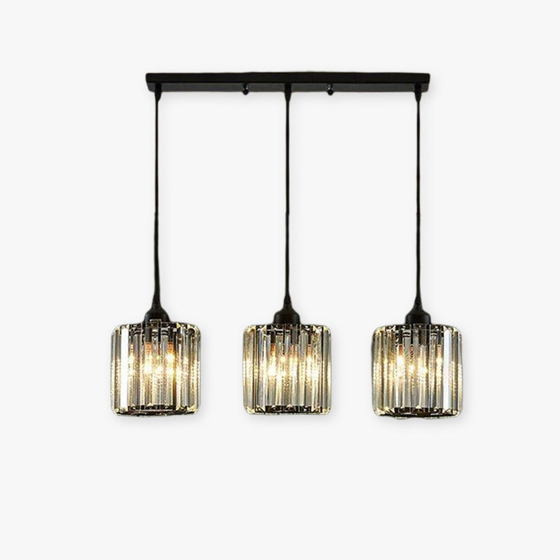 Lampa Wisząca Maruvo Nowoczesna Klastrowa Cylindryczne Szkło