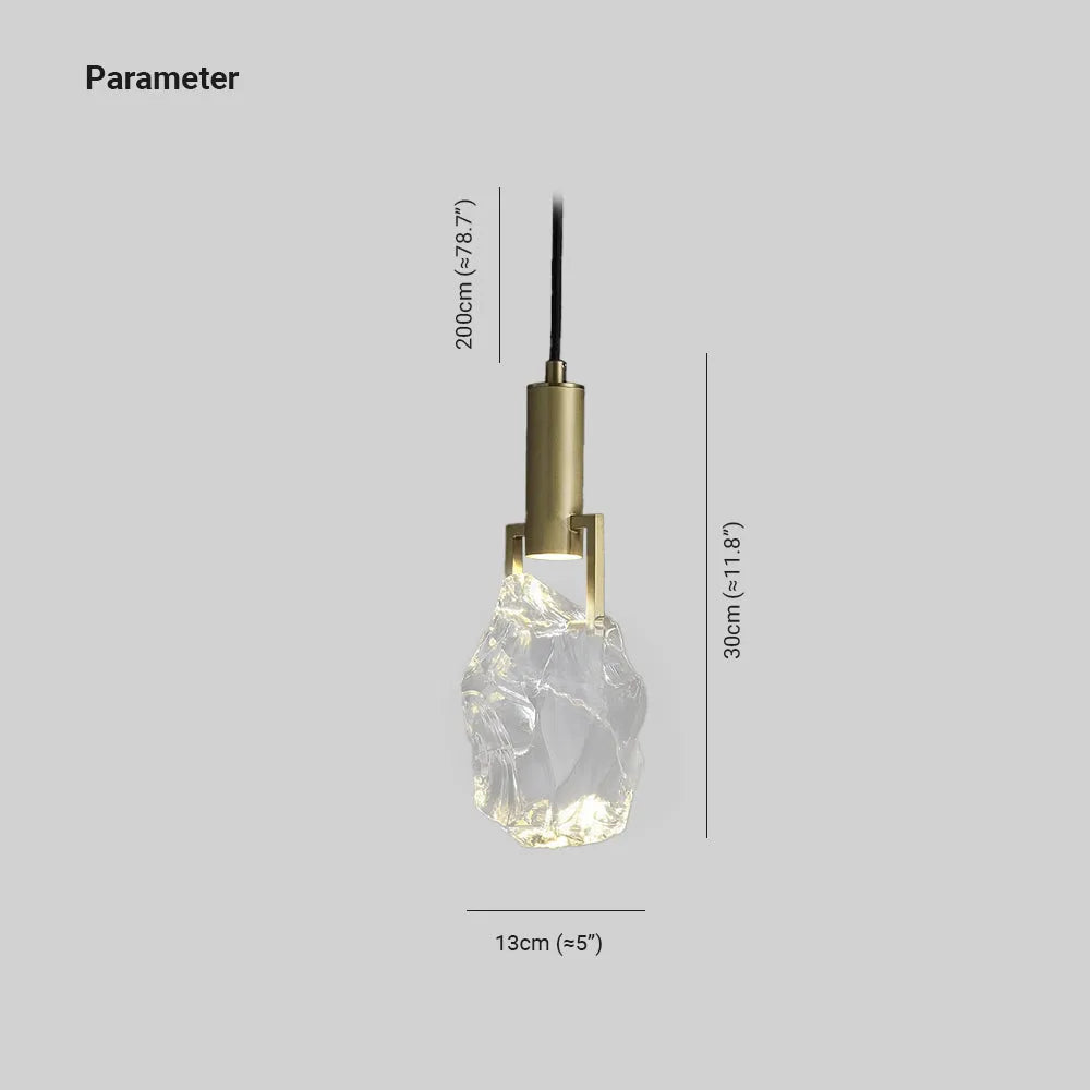 Lampa wisząca Elquin Kryształowa Cylindryczna
