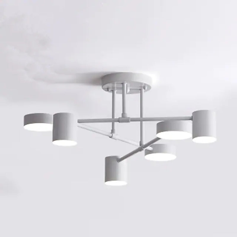 Lampa sufitowa Sorex LED natynkowa Czarna/Biała/Złota 6-punktowa