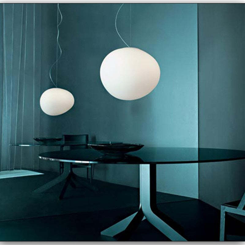 Elvora Lampa Wisząca Elegancka Szklana Kula w Kształcie Jajka
