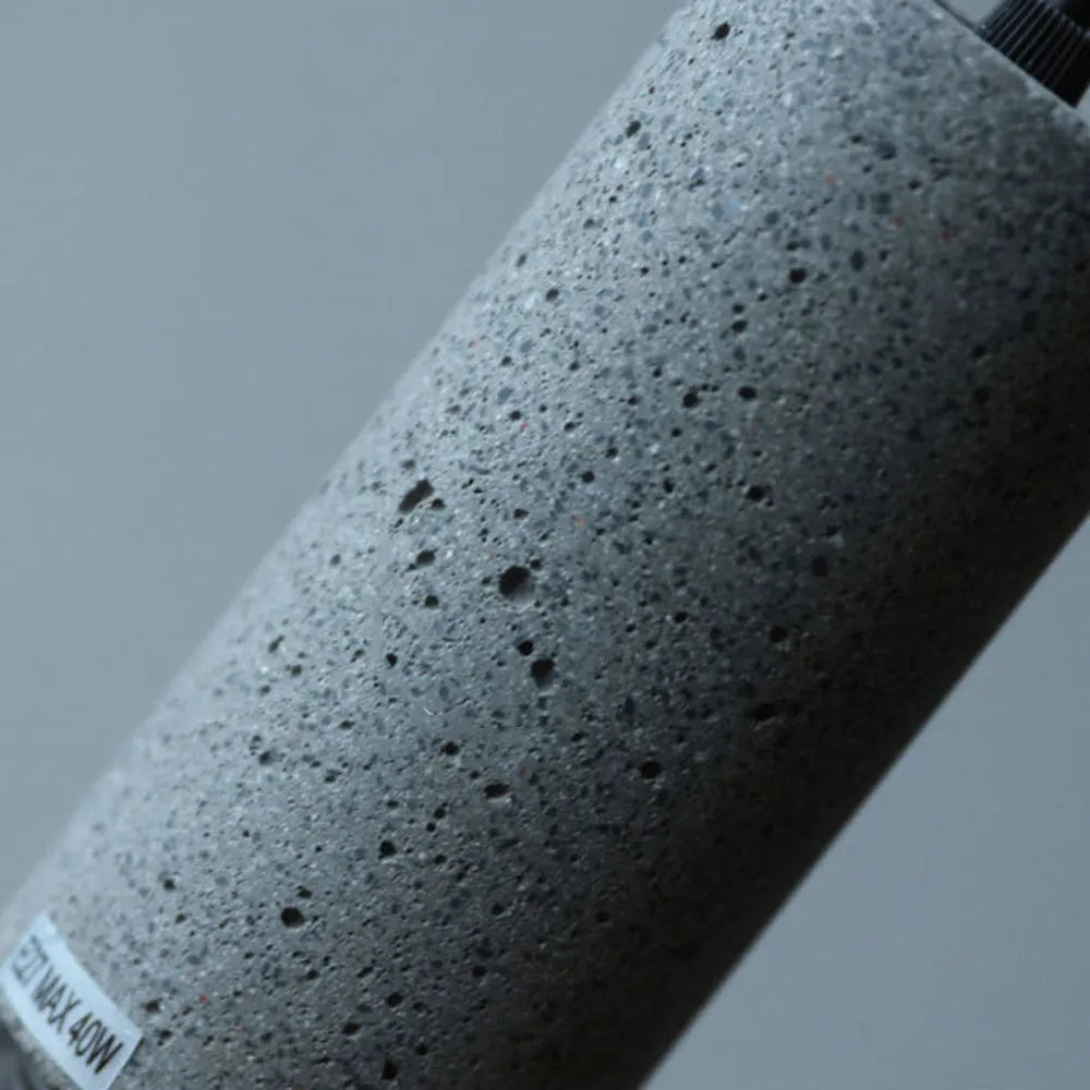 Vireth Lampa Wisząca Industrialna Cylindryczna Cementowa