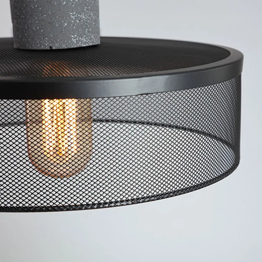 Vireth Lampa Wisząca Industrialna Cylindryczna Cementowa