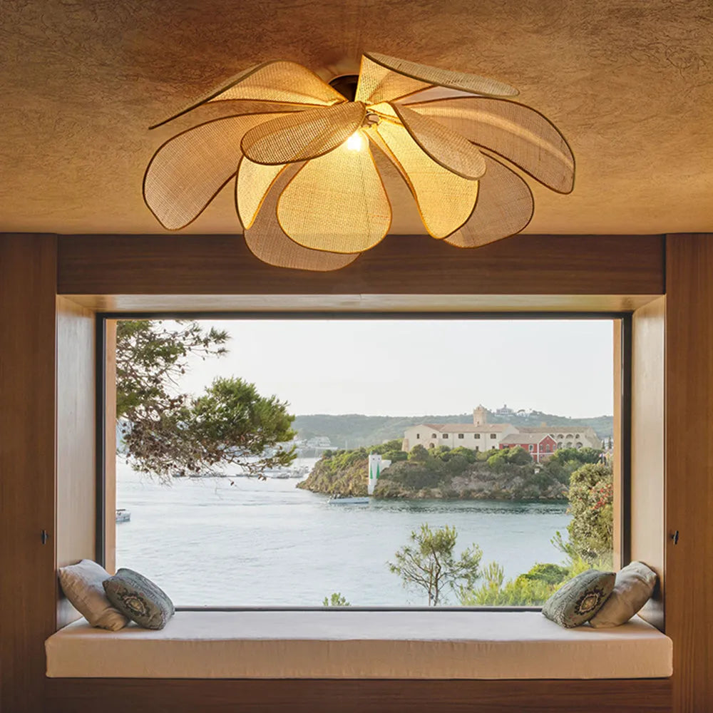 Lampa Wisząca Seli Ręcznie Robiona, Plecionka Rattanowa/Wierzbowa
