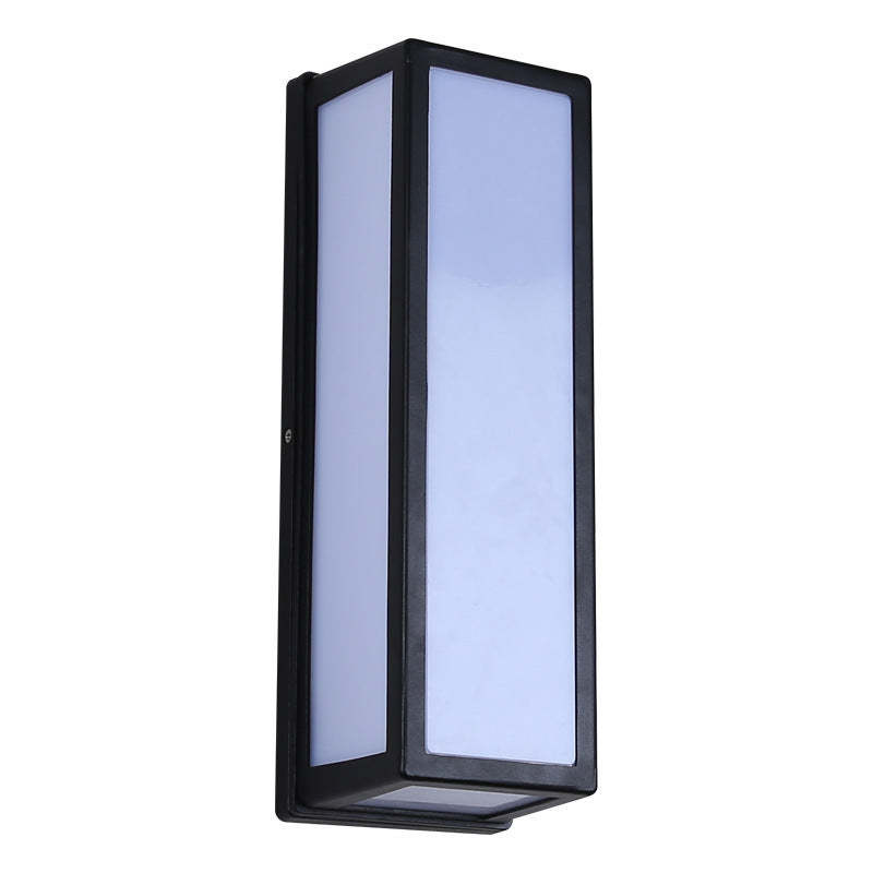 Noven Nowoczesna Zewnętrzna Lampa Ścienna Wodoodporna Krzyżowa Czarna