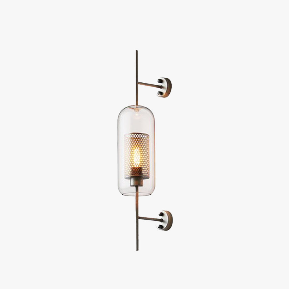 Seniq Industrialna Elegancka Szklana Lampa Ścienna
