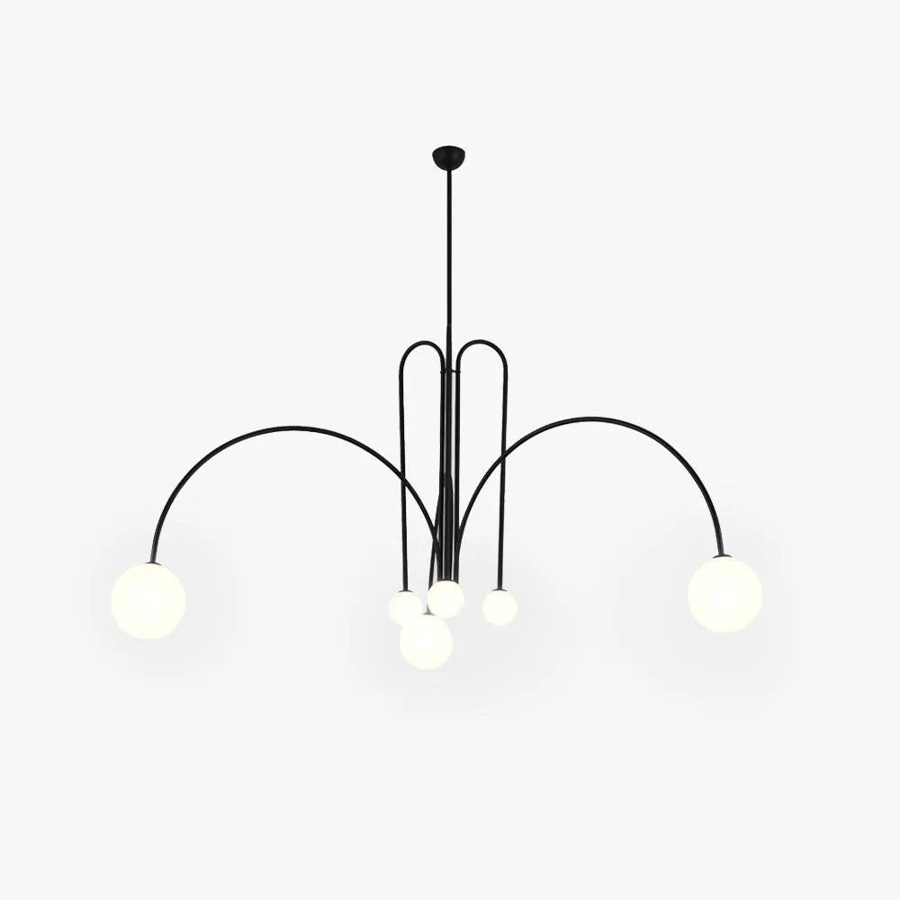 Lampa Wisząca Arvyn z Podwójną Szklaną Bańką
