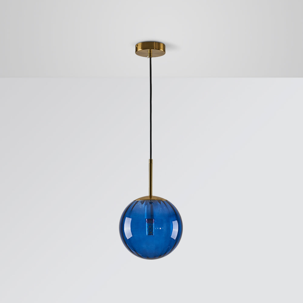 Lampa wisząca Elsyn, szklana kula, nowoczesna