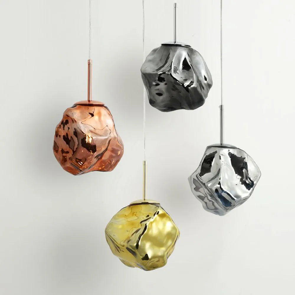 Kovire Szklana Lampa Wisząca, 4 Kolory