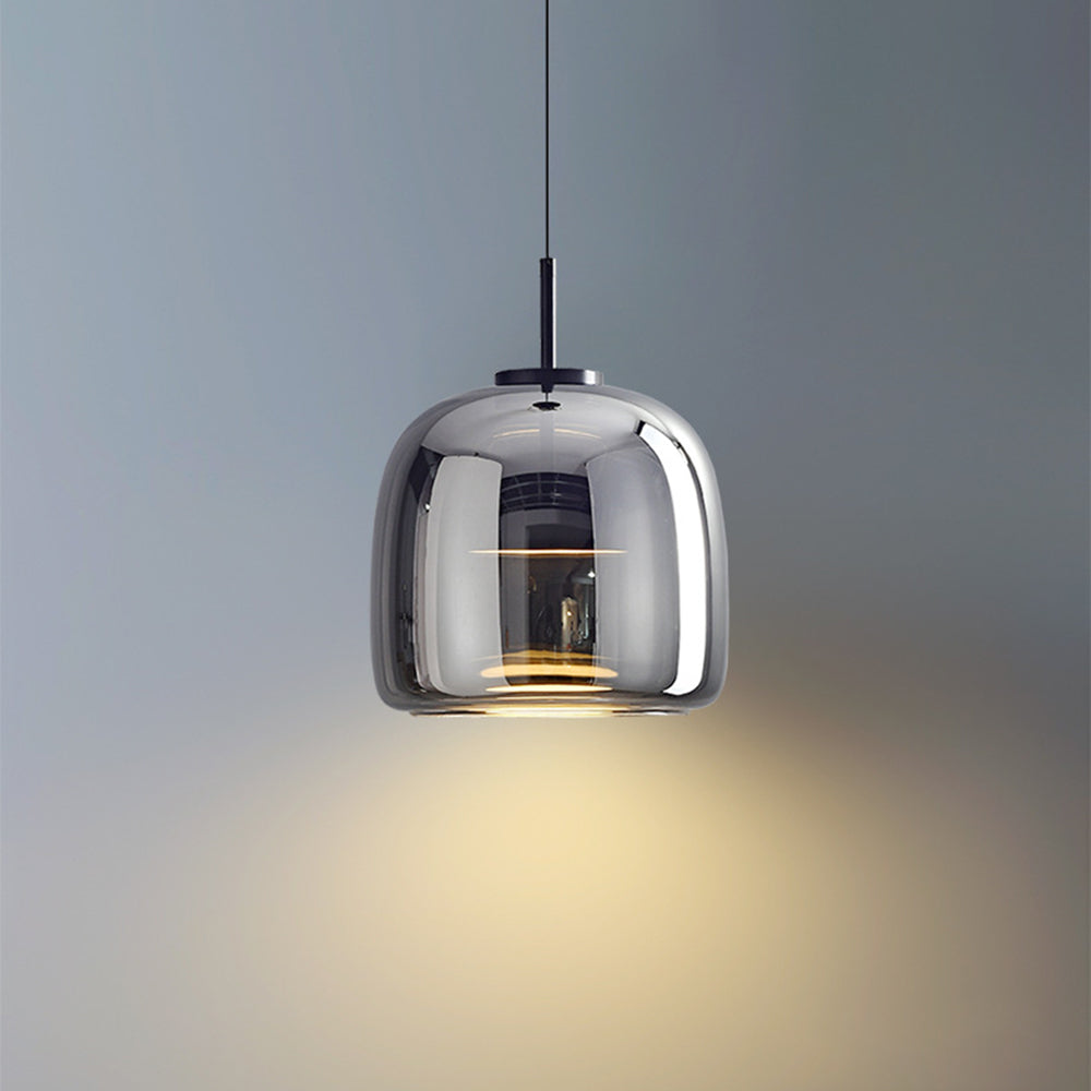 Lioren Lampa Wisząca Nowoczesna Szklana Przezroczysta/Dymna/Bursztynowa