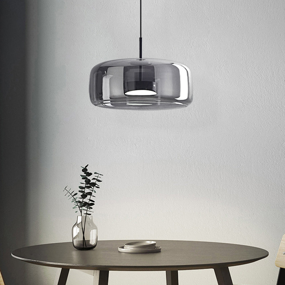 Lioren Lampa Wisząca Nowoczesna Szklana Przezroczysta/Dymna/Bursztynowa